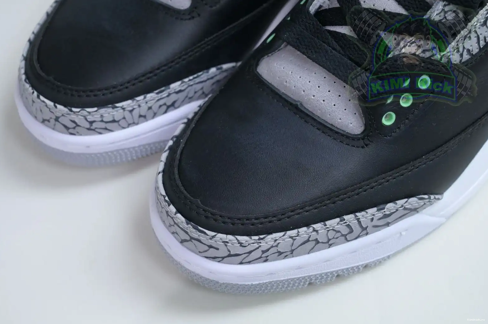 Kimikick Jordan Air 3 Green Glow 0514